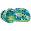 imageCrocs Kids Classic Marbled TieDye ClogPrep BlueMulti Glow in the Dark
