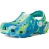 imageCrocs Kids Classic Marbled TieDye ClogPrep BlueMulti Glow in the Dark
