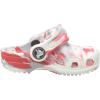 imageCrocs Kids Classic Marbled TieDye ClogWhiteFlame