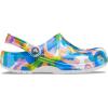 imageCrocs Unisex Adult Classic Marbled TieDye ClogsWhiteMulti