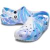 imageCrocs Unisex Adult Classic Marbled TieDye ClogsWhiteOxygen