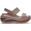 imageCrocs UnisexAdult Classic Mega Crush Sandal  Platform SandalsLatte
