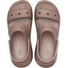 imageCrocs UnisexAdult Classic Mega Crush Sandal  Platform SandalsLatte