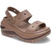 imageCrocs UnisexAdult Classic Mega Crush Sandal  Platform SandalsLatte