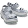 imageCrocs UnisexAdult Classic Mega Crush Sandal  Platform SandalsLight Grey