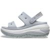 imageCrocs UnisexAdult Classic Mega Crush Sandal  Platform SandalsLight Grey