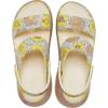 imageCrocs UnisexAdult Classic Mega Crush Sandal  Platform SandalsVanillaCork Retro Floral