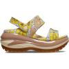 imageCrocs UnisexAdult Classic Mega Crush Sandal  Platform SandalsVanillaCork Retro Floral