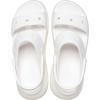 imageCrocs UnisexAdult Classic Mega Crush Sandal  Platform SandalsWhite