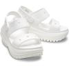 imageCrocs UnisexAdult Classic Mega Crush Sandal  Platform SandalsWhite
