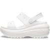 imageCrocs UnisexAdult Classic Mega Crush Sandal  Platform SandalsWhite