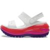 imageCrocs UnisexAdult Classic Mega Crush Sandal  Platform SandalsWhiteMulti