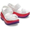 imageCrocs UnisexAdult Classic Mega Crush Sandal  Platform SandalsWhiteMulti
