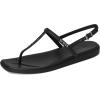 imageCrocs Womens Miami Thong Sandal FlatBlack Studs
