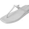 imageCrocs Womens Miami Thong Sandal FlatSilver