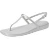 imageCrocs Womens Miami Thong Sandal FlatSilver