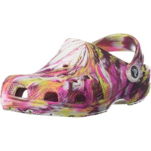 imageCrocs Unisex Adult Classic Marbled TieDye ClogsElectric PinkMulti