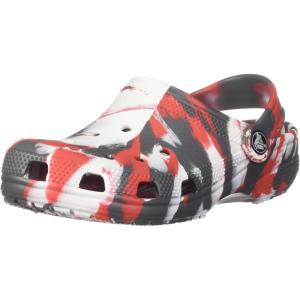 imageCrocs Unisex Adult Classic Marbled TieDye ClogsFlameWhite