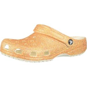imageCrocs Unisex Adult Classic Marbled TieDye ClogsOrange Sorbet Glitter