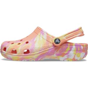 imageCrocs Unisex Adult Classic Marbled TieDye ClogsPapayaMulti