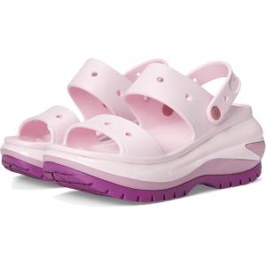 imageCrocs UnisexAdult Classic Mega Crush Sandal  Platform SandalsHydrangea