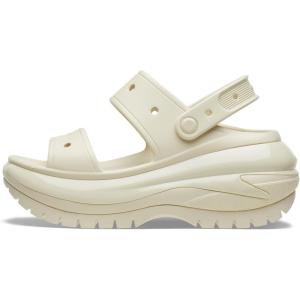 imageCrocs UnisexAdult Classic Mega Crush Sandal  Platform SandalsSand