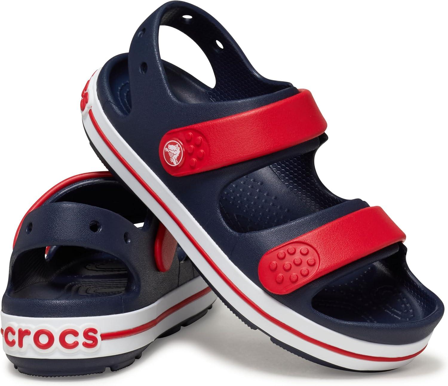 imageCrocs Kids Crocband Cruiser SandalsNavyVarsity Red
