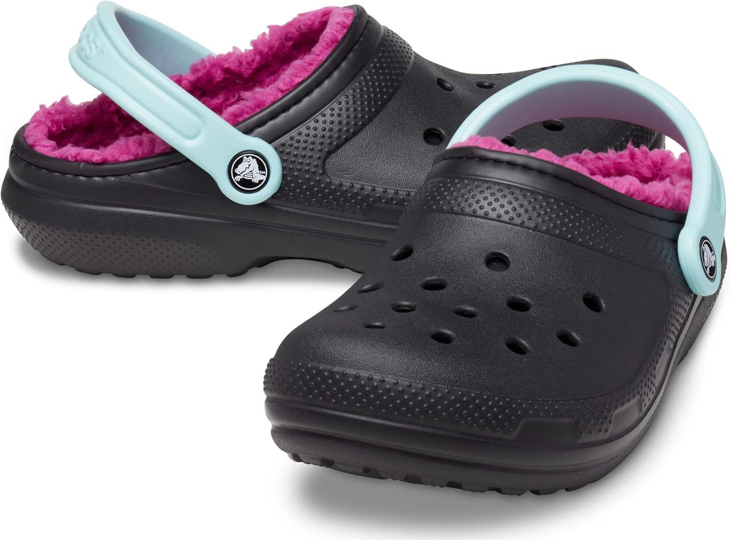 imageCrocs Unisex Adult Classic Lined ClogBlackPink Multi