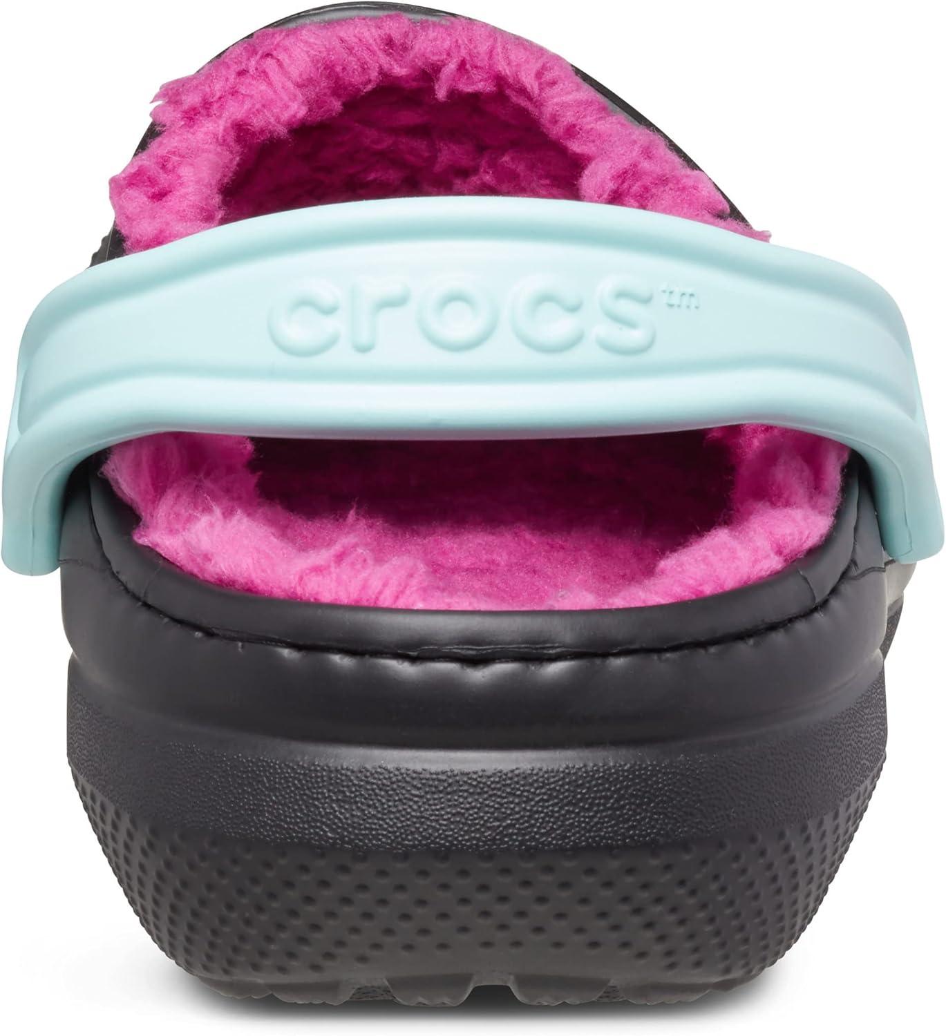 imageCrocs Unisex Adult Classic Lined ClogBlackPink Multi