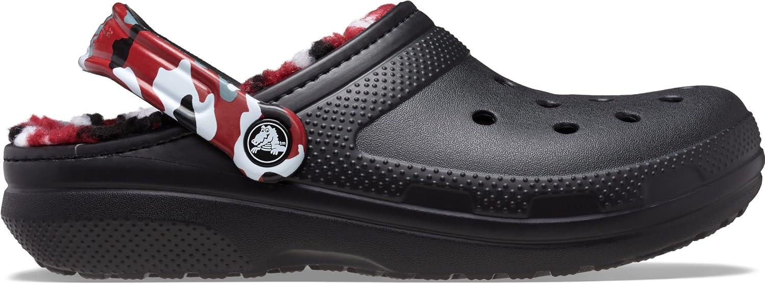imageCrocs Unisex Adult Classic Lined ClogBlackRed