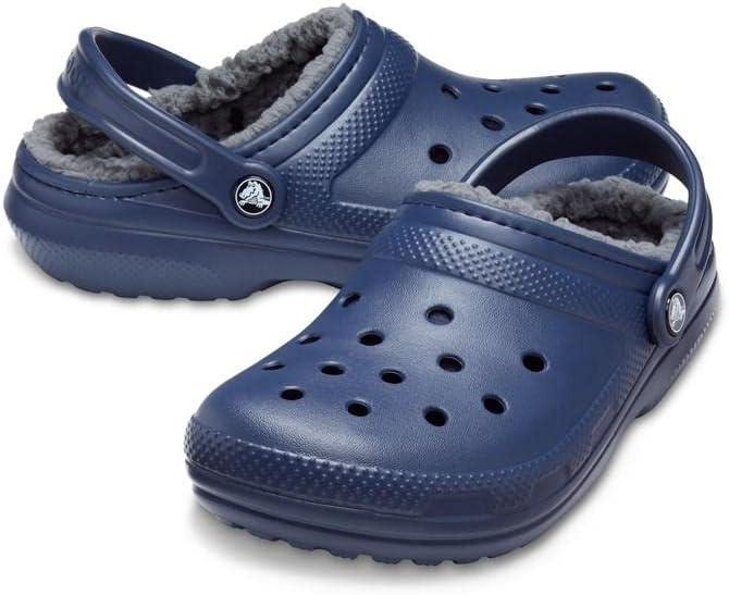 imageCrocs Unisex Adult Classic Lined ClogNavyCharcoal