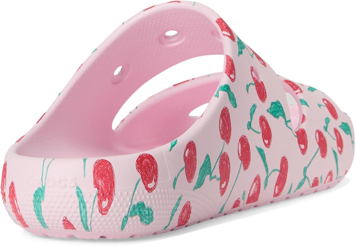 imageCrocs UnisexAdult Classic Sandal 20 SlidePink Milk