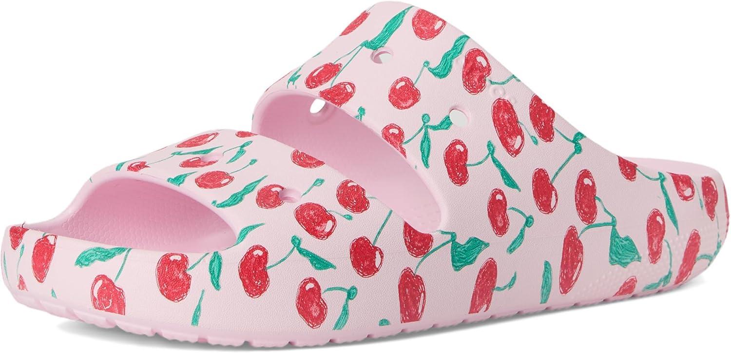 imageCrocs UnisexAdult Classic Sandal 20 SlidePink Milk