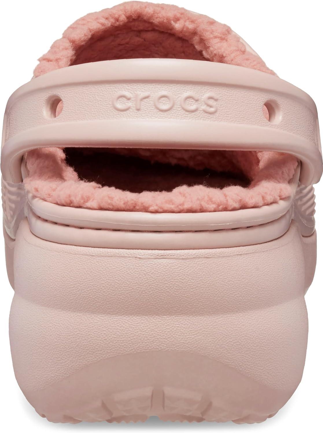 imageCrocs Womens Classic Lined Platform ClogsPink Clay