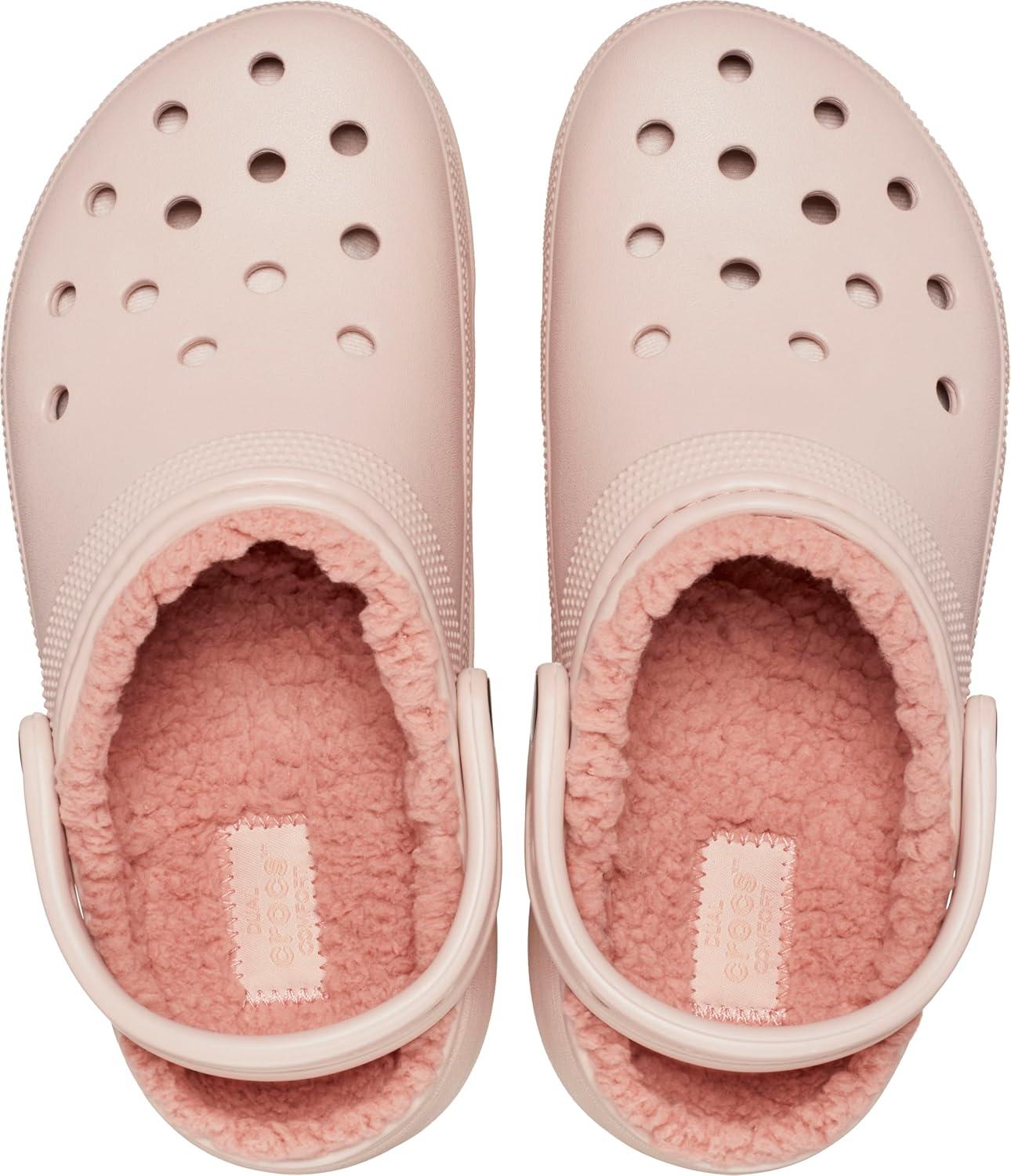 imageCrocs Womens Classic Lined Platform ClogsPink Clay
