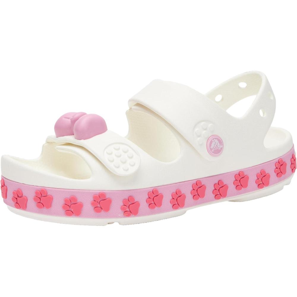 imageCrocs Kids Crocband Cruiser SandalsWhitePink Tweed