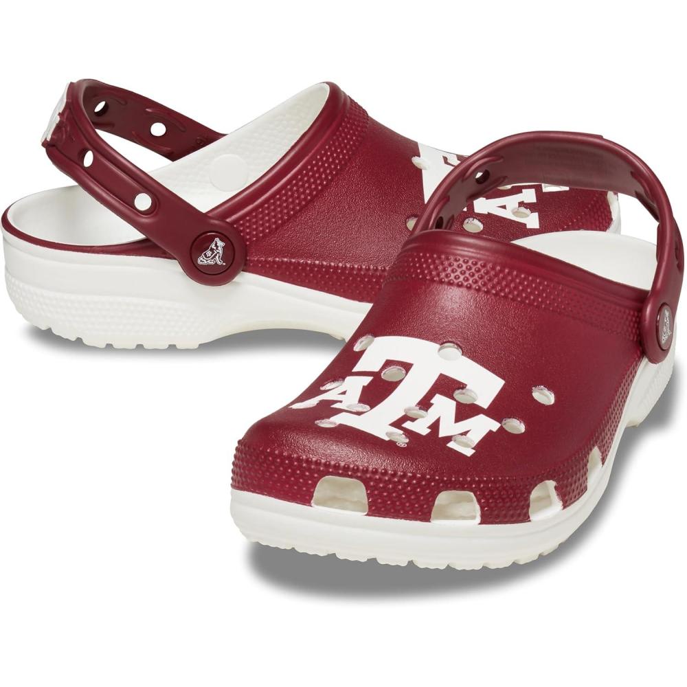 imageCrocs UnisexAdult Classic Collegiate ClogsTexas Am