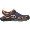 imageCrocs Mens Swiftwater Mesh Deck SandalsBlue Navy Tangerine 4v9