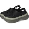 imageCrocs UnisexAdult Classic Stacked Clogs PlatformBlack