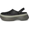 imageCrocs UnisexAdult Classic Stacked Clogs PlatformBlack