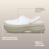 imageCrocs UnisexAdult Classic Stacked Clogs PlatformChalk