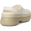 imageCrocs UnisexAdult Classic Stacked Clogs PlatformChalk