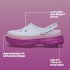imageCrocs UnisexAdult Classic Stacked Clogs PlatformGrapeberry