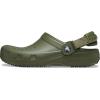 imageCrocs UnisexAdult Classic Work Clogs Adjustable Slip Resistant Work Shoes with HoleFree ConstructionArmy Green