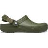 imageCrocs UnisexAdult Classic Work Clogs Adjustable Slip Resistant Work Shoes with HoleFree ConstructionArmy Green
