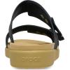 imageCrocs Womens Brooklyn Buckle Low SandalBlackTan