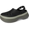 imageCrocs UnisexAdult Classic Stacked Clogs PlatformBlack