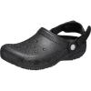 imageCrocs UnisexAdult Classic Work Clogs Adjustable Slip Resistant Work Shoes with HoleFree ConstructionBlack Glitter