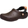 imageCrocs UnisexAdult Classic Work Clogs Adjustable Slip Resistant Work Shoes with HoleFree ConstructionCoffee