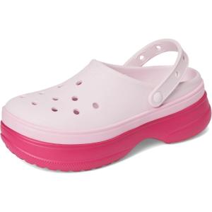 imageCrocs UnisexAdult Classic Stacked Clogs PlatformDragon Fruit